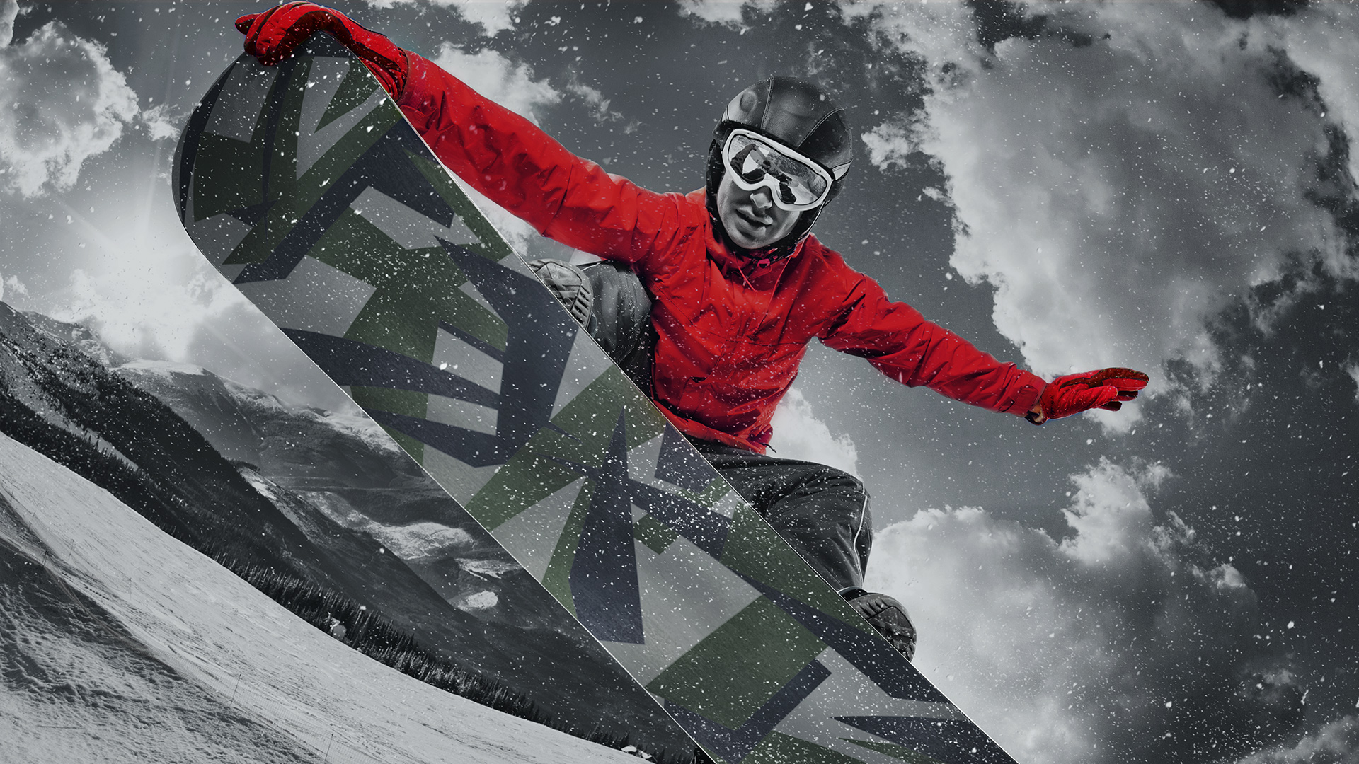 1920x1080 snowboarding